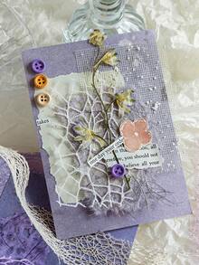 1 paquete de material de collage de fondo de papel DIY con textura natural retro y mezcla de materiales (26 hojas) para álbumes de recortes - Multicolor - Ver 4