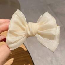 1个优雅蝴蝶结装饰发爪夹，大号发夹，适合女士和女孩。适用于防滑马尾辫和发髻发型。情人节发夹，发卡，发夹，发饰，蝴蝶结配饰，校园用品，大学秋冬季女士发饰，度假装扮，女士情人节礼物，夏季海滩 - 彩色 - 查看 8