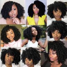 1pc 10 Roots Synthetic Ombre Jumpy Wand Curl Crochet Hair Braids 8/12 Inch Ringlet Short Curly Jumbo Passion Twist Pre Looped Jamaican Bounce Braiding Hair Extensions Pre-Twisted Short Bob Curly Crochet Braids Hair For Women - Ombre - View 9