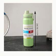 زجاجة معزولة رياضية فراغية 304 من الفولاذ المقاوم للصدأ 800 مل للمشروبات الساخنة والباردة - متعدد الألوان - مشاهدة 13