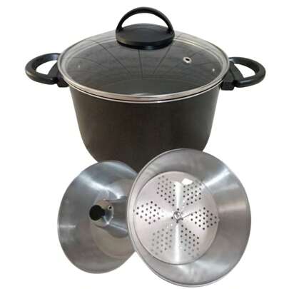 Panela Multiuso 3x1 Caldeirão, Pudim, Banho Maria, Cuscuzeiro, Legumes, Cozimento A Vapor