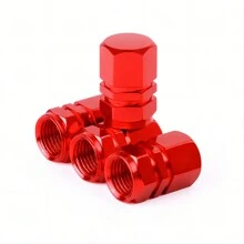 4 szt. Metalowe nakładki na zawory opon odpowiednie do samochodów, rowerów i motocykli