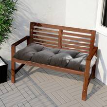 LIVINGANDHOME Living And Home Luxury Tufted Bench Cushion - 120cm Plush Seat Pad (15-17cm Thick, Dark/Light Grey)