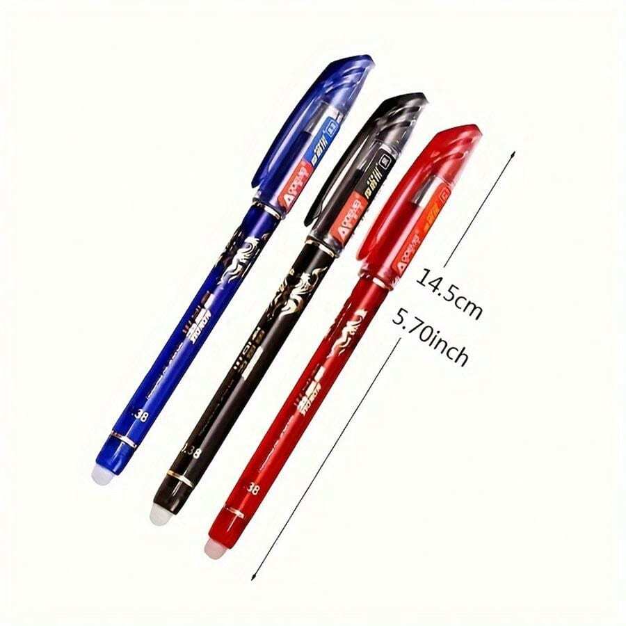 13pcs Erasable Pen Set, 0.5mm Refillable, WaterWashable, Magic