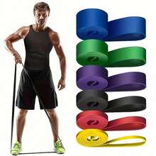 Dây kháng lực, Dây kéo lên, Dây tập thể dục rèn luyện sức mạnh, Dành cho thể hình, Tập luyện, Căng cơ, Rèn luyện sức đề kháng, Tập thể dục tại nhà, Để tập thể hình, Yoga và Pilates - màu đen - Xem 3