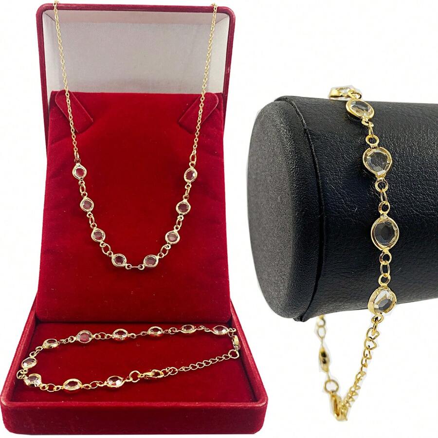 Women Necklace Sets - 白色 - 查看 1