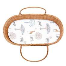 2 Packungen Baby Stubenwagen Laken, atmungsaktive kuschelige Spannbettlaken, elastische Reisebett Mode Regenbogen Muster, Standard Wiegen Laken für Baby Jungen Mädchen