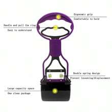 1 Thú Cưng Poop Picker Dog Poop Picker Di Động Với Tay Cầm Dài Muỗng Poop Picker - Nhiều màu - Xem 6