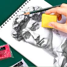 1 pieza de goma de borrar de goma maleable para dibujos y bocetos, de regreso a la escuela