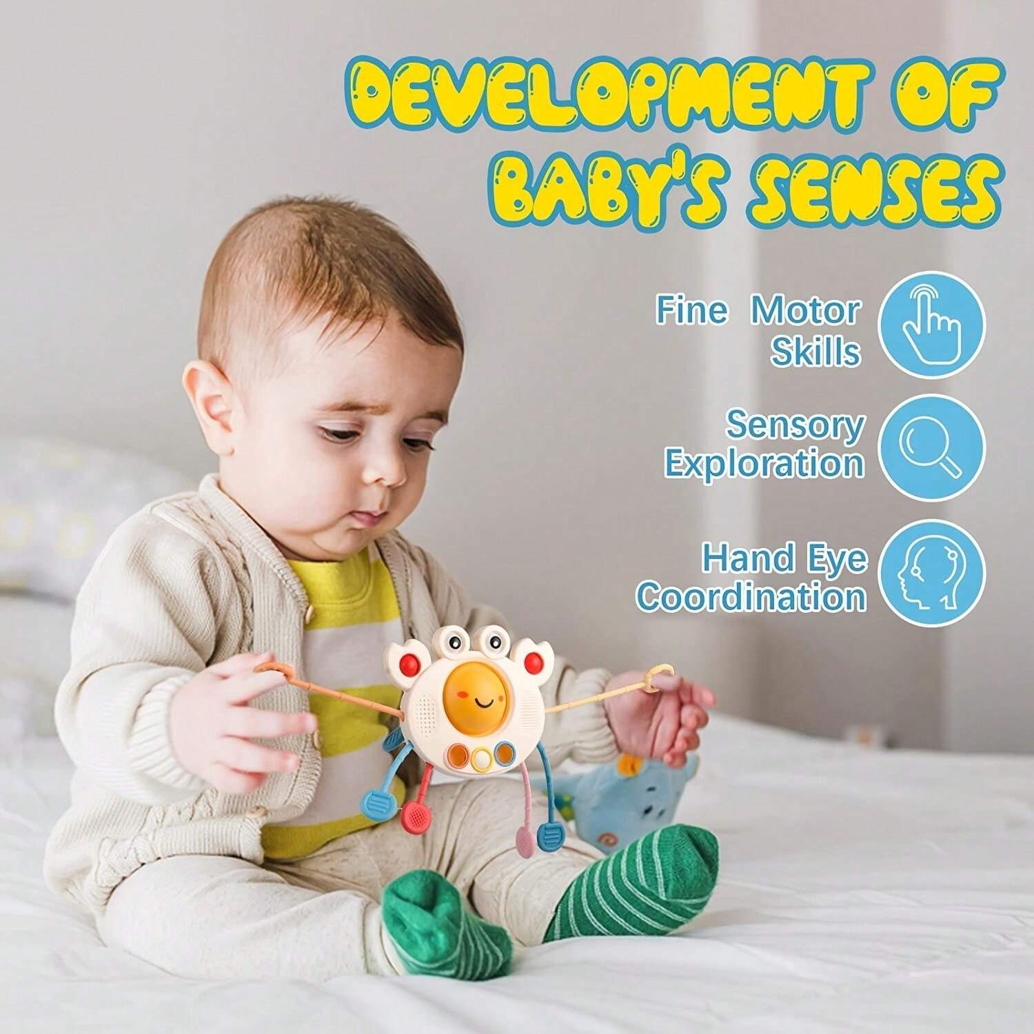 Juguete Montessori De Granja Para Bebés De 6 A 18 Meses - Granero De Peluche Con Animales Y Espejo