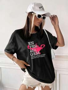 Women T-Shirts - 黑色 - 查看 3