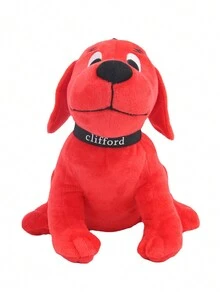 1 Đồ Chơi Thú Nhồi Bông Màu Đỏ Sang Trọng Mô Phỏng, Đồ Trang Trí, Quà Tặng - Đỏ - Xem 1