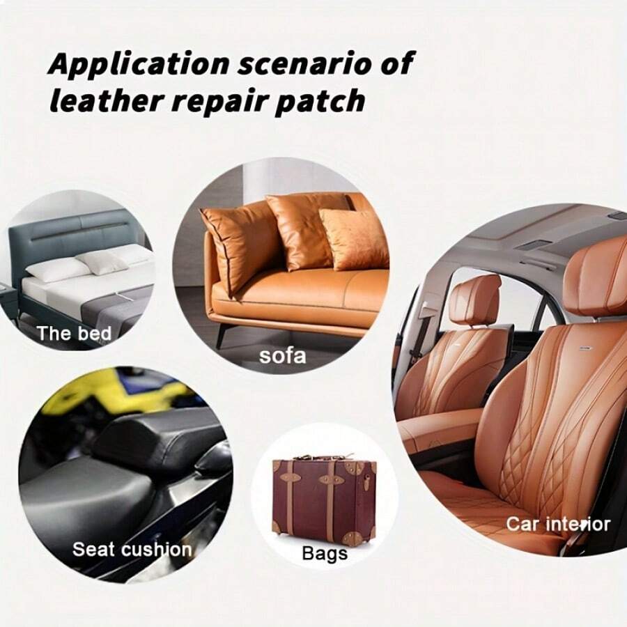 SelfAdhesive Leather Repair Patch For Sofa, Chair, Universal Back Glue