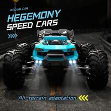 SG116MAX Tỷ lệ 1:16 Đua xe tốc độ cao 80km/H Xe RC 4WD tốc độ 80 km/h, Động cơ không chổi than, Xe RC chạy bằng điện chống nước, Buggy RTR mọi địa hình 2,4 GHz, Quà tặng cho người lớn - Màu xanh lam - Xem 4