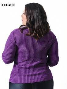 Women Sweaters - Morado - Ver 2