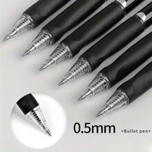 6pcs Erasable Pen Student 0.5mm Black Refill Friction Ballpoint Pen With Refill Erasable Neutral Pens - Blue - View 4
