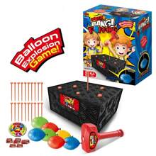 Juego 'Golpear el Globo' Juego de reventar globos Juego de explotar globos nuevo de 2024 Juego de golpear topo para adultos Juego de niños Wack A Balloon Juegos para niños Juegos de mesa de globos complicados Juguetes y Juegos para niños para fiestas familiares (1 caja) - Multicolor - Ver 9