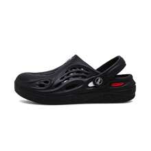Breathable Slip-Resistant Men's Hollow-Out Shoes - Black - View 3
