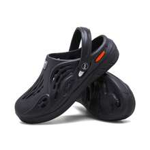 Breathable Slip-Resistant Men's Hollow-Out Shoes - Black - View 2