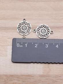 20pcs 14x20mm(0.55x0.79inch) Flower Connector Charms For DIY Necklace, Bracelet, Earring Jewelry Making Valentines - Flower Piece Connector - View 5