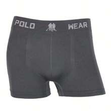 Kit 6 Polo Wear Men's Boxer Briefs Original Adult Men's Premium - Màu xám đen - Xem 2