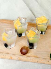 10 个五角星形甜点杯，适用于冷饮、布丁、蛋糕、西米，适合派对、生日、夏季冰饮 - 奶茶、咖啡、果汁、冰淇淋 - 透明 - 查看 5