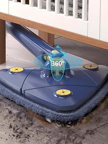 Trapeador de Diseño Triangular,La Solución Elegante para Limpiar Cada Rincón,Alta Resistencia,Trapeador Para Limpiar Pisos,Ventanas,Muebles. - Azul Cadete - Ver 8