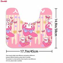 1/4 chiếc được ủy quyền bởi Bộ rèm tắm họa tiết hoạt hình Kitty, Rèm tắm chống nước với 12 móc, Thảm tắm chống trượt, Thảm vệ sinh hình chữ U, Thảm vệ sinh, Phụ kiện phòng tắm - phong cách J - Xem 9