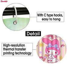 1/4 chiếc được ủy quyền bởi Bộ rèm tắm họa tiết hoạt hình Kitty, Rèm tắm chống nước với 12 móc, Thảm tắm chống trượt, Thảm vệ sinh hình chữ U, Thảm vệ sinh, Phụ kiện phòng tắm - phong cách J - Xem 5