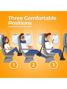 Footrest Office Feet Rest,Airplane Foot Rest Hanging Foot Hammock Simple Airplane Footrest,Portable Adjustable Strap(With Storage Bag), Foot Rest, Airplane Travel Footrest, Flight Leg Hammock Hanger Sling, Portable Travel Accessories Adjustable Height For Plane, Train, Office Bag For School School Accessories School Stuff