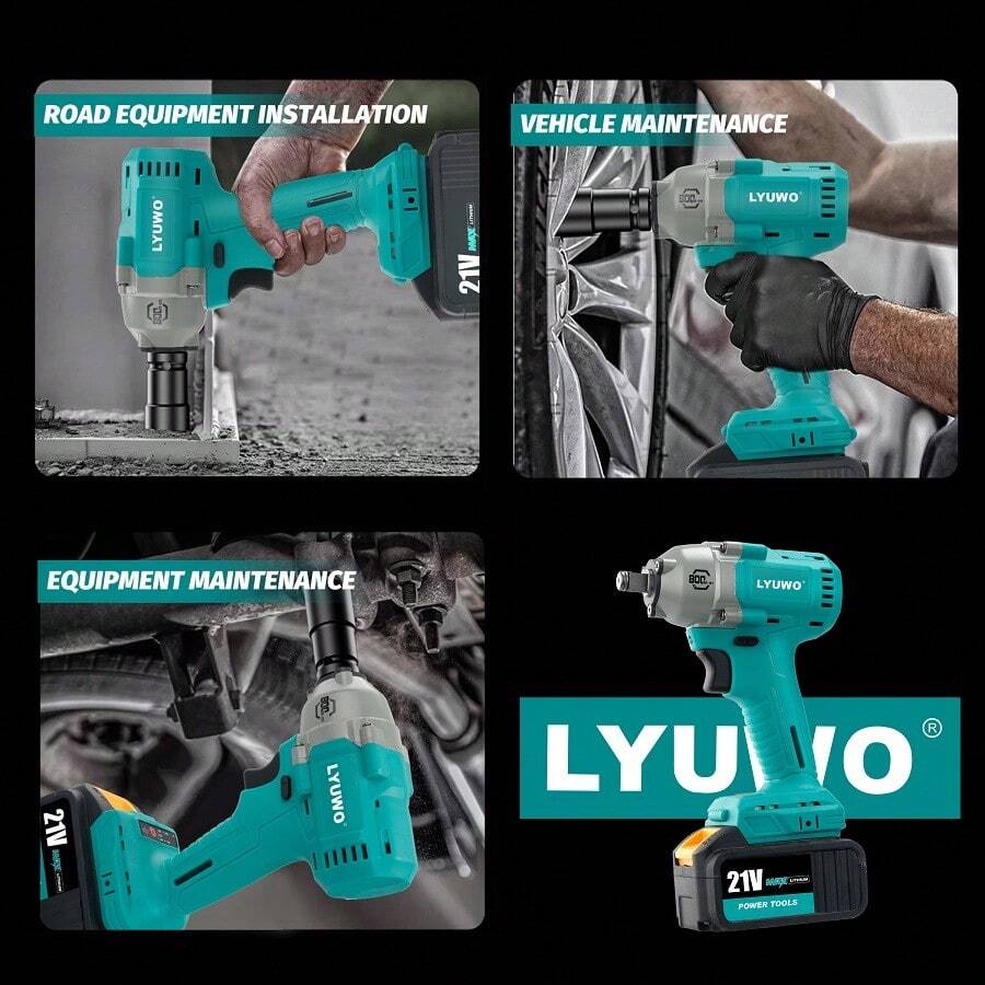 LYUWO800N. M Lithium Ion Electric Wrench Brushless High Torque Car