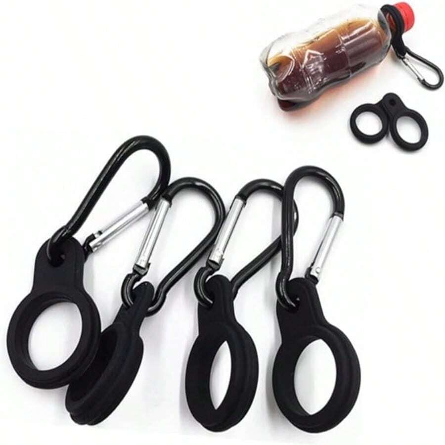 TAOGE 1/2 chiếc kẹp bình nước dã ngoại, móc khóa giữ bình nước, kẹp tay cầm chống trượt - Nhiều màu - Xem 1