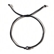 Minimalist Style Steel Ball Round 26 Letter Double Rope Women's Bracelet With Foldable Jewelry - QT-b23121301 - View 13
