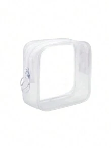 1 peça/2 peças Bolsa de Maquiagem Transparente, Bolsa de Lavagem Transparente, Nécessaire de Zíper Pequeno para Maquiagem, Bolsa de Cosméticos Pequena, Bolsa de Viagem para Maquiagem, Nécessaire de Higiene Pessoal, Bolsa para Itens Essenciais da Bolsa, Estojo Estético para Mulheres, Organizador de Viagem para Maquiagem e Higiene, Presentes de Armazenamento com Zíper, Acessórios, Bolsa de Maquiagem, Bolsa de Maquiagem, Bolsa de Maquiagem, Bolsa de Cosméticos, Organizador de Maquiagem, Viagem, Nécessaire de Maquiagem, Bolsa, Penteadeira, Nécessaire de Maquiagem, Itens Essenciais de Viagem, Bolsa, Acessórios de Penteadeira, Bolsa de Maquiagem Pequena, Nécessaire de Maquiagem, Bolsa de Cosméticos, Itens Essenciais de Viagem, Grande Capacidade, Bolsa de Maquiagem Grande, Presentes de Natal, Bolsa, Viagem, Presentes para Mulheres Itens Essenciais de Viagem, Bolsa, Clutch / Bolsa Pequena, Organizador de Maquiagem, Organizar Maquiagem, Bolsa, Suporte para Pincéis, Mini Bolsa, Bolsa de Grande C - Multicolorido - Visão 7