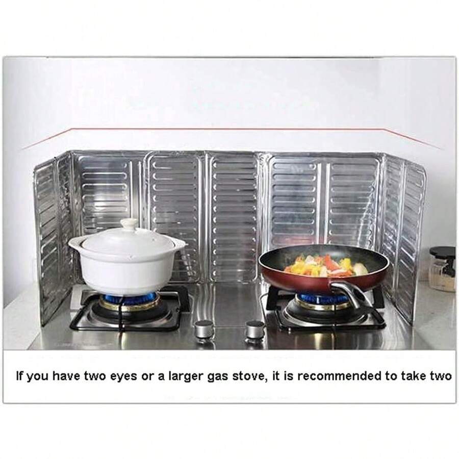 1pc Splatter Guard Kitchen Supplies Anti Splatter Guard Kitchen Oil Oil Splash Screen Foldable Oil Splash Proof Baffle For Cooking Splash Plate Cooking Frying Pan Kitchen Supplies