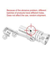 2.4升以上涡轮增压哨管排气尾嘴，铝合金涡轮消声器排气声浪增强器 - 抛光金属表面，适用于汽车、摩托车和越野车 - 耐用汽车升级配件，增强排气声浪，通用尺寸，包含安装硬件 - 易于安装的汽车配件 - 完美的生日礼物，汽车空气清新剂瓶，排气管，汽车改装零件 - 銀色 - 查看 6