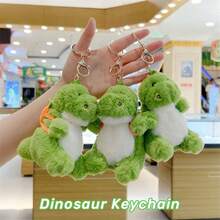 1 pieza de 13cm/5.11in Mochila con llavero de peluche de dinosaurio con forma de aguacate, zanahorias y fresas, muñecos de dibujos animados lindos, accesorios de bolsa creativos para llaves de coche, collares de coleccionistas y decoración de regalos para parejas - Multicolor - Ver 8