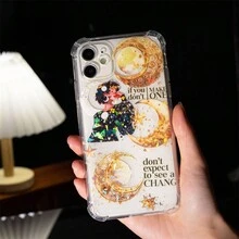 1卷2米月亮之秘和紙膠帶，防水PET材料，清晰印刷，可裝飾手機、電腦、遊戲機、日記、水壺、滑板、行李箱等產品 - 紅月漫天 - 查看 4
