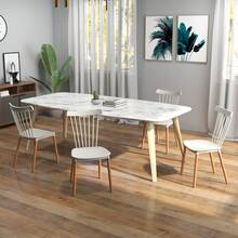 HOMCOM Kitchen Chairs - Xám - Xem 7