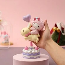 Miniso 三丽鸥人物我的甜心钢琴公仔甜蜜派对系列模型玩具收藏装饰桌面摆件 - 粉色 - 查看 9
