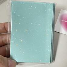 61x91mm 50pcs/Pack Bling Star Card Sleeves,Holo Postcards 3 Inch Top Load Bags Back To School - Multicolor - View 16