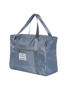 1入組攜帶式旅行多功能飛機包-可輕鬆收納衣物、數字產品和化妝品-適用於具有標語圖形的行李箱、旅行收納袋、攜帶式鞋子、化妝袋和洗衣袋。旅行、臥室收納、大學宿舍裝飾、臥室裝飾、宿舍必需品、學生教師防水行李箱整理袋和旅行配件 - 彩色 - 查看 11