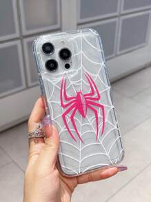 1 Set Includes: Rose Red Cobweb Inflating Phone Case + Charger Protector + Anti-Bite Cable Sleeve