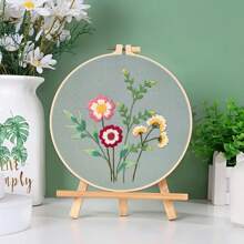 1 Bộ dụng cụ thêu hoa tự làm, bao gồm vòng thêu 7,9 inch, hoa văn đơn giản và dễ thương cho người mới bắt đầu, bộ dụng cụ thêu 30 cm X 30 cm Thích hợp cho người mới bắt đầu trưởng thành với hoa văn và hướng dẫn, Bộ công cụ thêu chữ thập, Bộ công cụ thêu in cho người mới bắt đầu - Nhiều màu - Xem 1