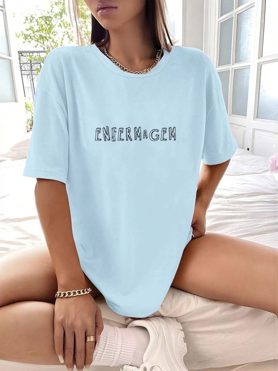 Women T-Shirts - Màu xanh nhạt - Xem 1