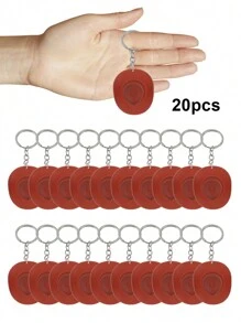 20pcs/10pcs/1pc Unisex Mini Light Pink Western Cowboy Hat Model Keychain, 2.12in, Couple Gift, Y2K Style Creative Keyring/Chain, Funny Gift For Sisters, Bag Decor, Phone/Car Key Holder Accessories Car Accessories Bag Charm School Cute Goth Bag Accessories Lanyards With Id Holder Car Accessories Bag Charms Christmas Car Accessories Teacher Friend Gift Ideas - Multicolor - View 16