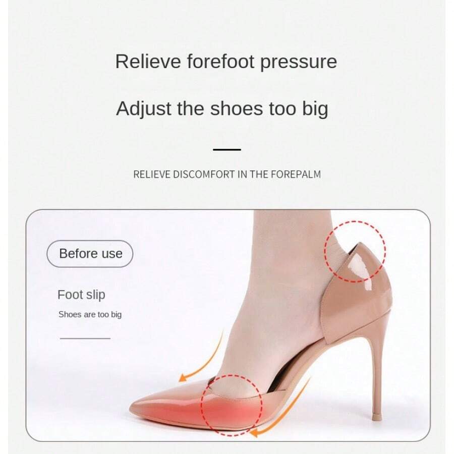 1pair Graphene 4D Women's Adjustable Heel Cushioning SweatAbsorbing