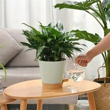 5pcs, Plant Pots 5 Inch Self Watering Planters High Drainage Flowers Pot For Indoor Outdoor Plants With Reservoir Tray And Watering Lip Gardening Planter Garden Flower Pots