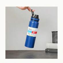 زجاجة معزولة رياضية فراغية 304 من الفولاذ المقاوم للصدأ 800 مل للمشروبات الساخنة والباردة - متعدد الألوان - مشاهدة 3