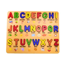 1 Quebra cabeça de madeira Alfabeto Educativo vogais pedagógico Letras coloridas Jogo de encaixe montessori Quebra-cabeças De Educação Infantil Para Brinquedos De Aprendizagem em MDF (Madeira) -possui Certificado Para Crianças - Multicolorido - Visão 1